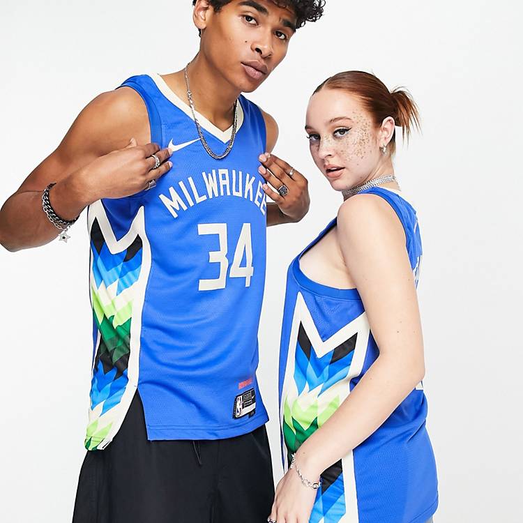 Nike Basketball NBA Milwaukee Bucks Dri-FIT City Edition jersey