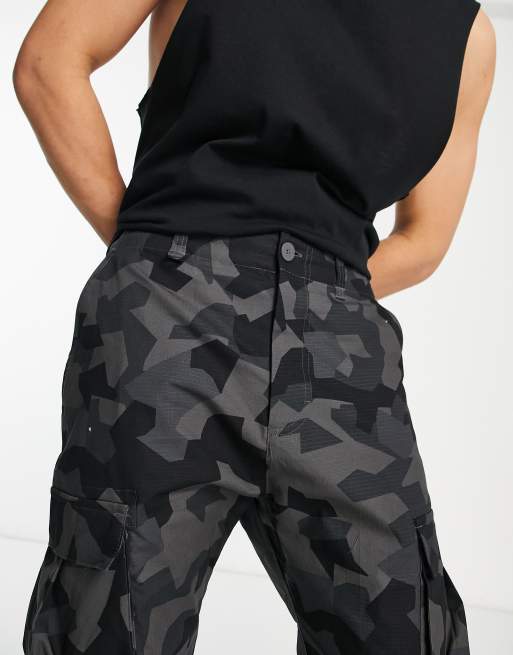 Nike Basketball NBA N31 camo cargo trousers in grey ASOS