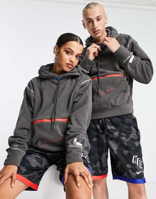 Nike Basketball - NBA N31 - Uniseks hoodie van fleece in grijs
