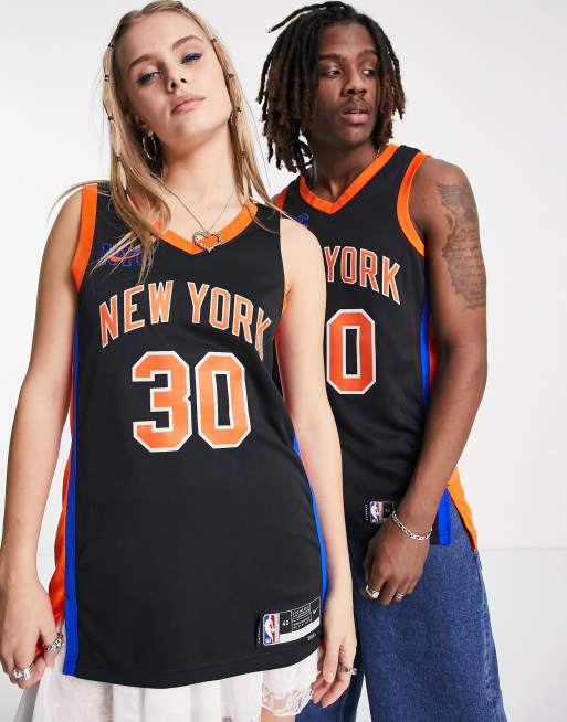 Nike Basketball – NBA New York Knicks Dri-FIT City Edition – Czarny dżersejowy podkoszulek
