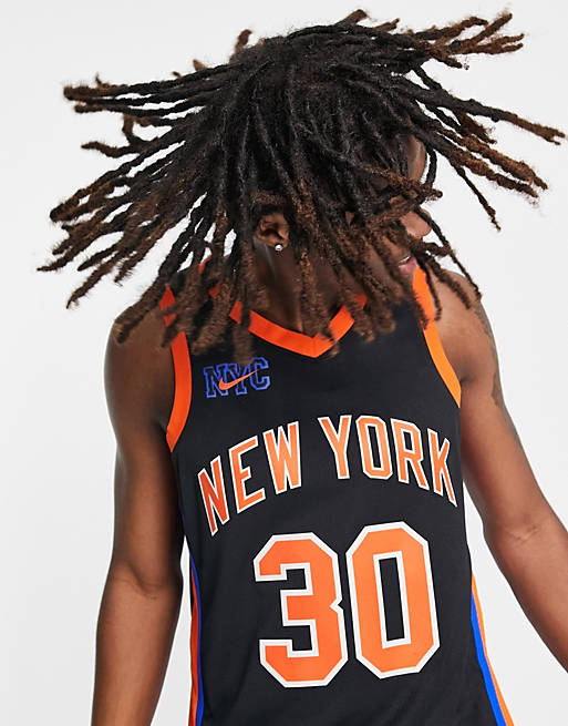 Nike Basketball NBA New York Knicks Dri-FIT City Edition jersey vest in  black