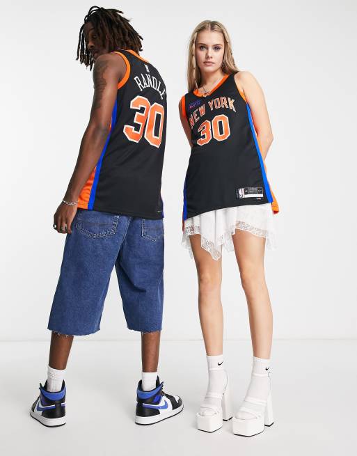 Nike Basketball NBA New York Knicks Dri-FIT City Edition jersey vest in  black