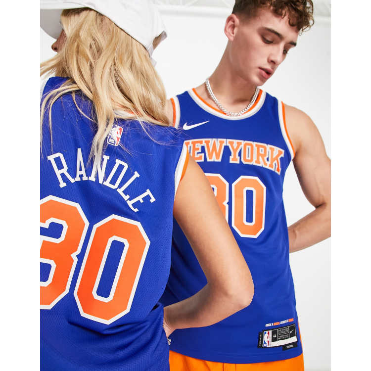 Nike Blue 2019/20 New York Knicks Icon Edition Swingman Shorts