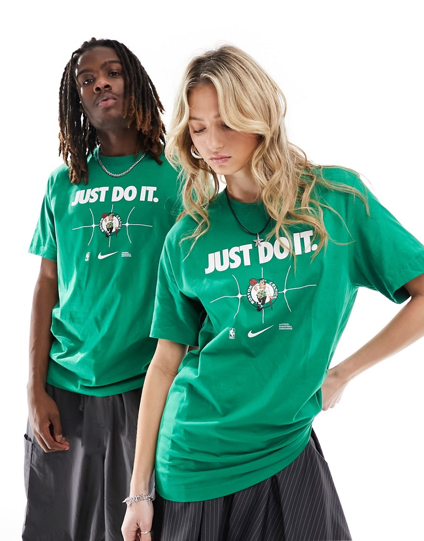 Nike Basketball NBA Unisex Boston Celtics J graphic t-shirt in green