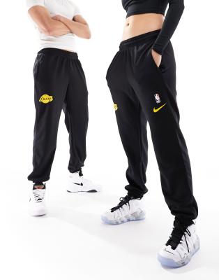 Nike Basketball NBA Unisex LA Lakers joggers in black  - ASOS Price Checker