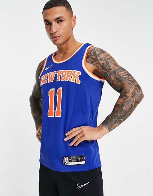 Nike Basketball New York Knicks NBA swingman jersey in blue