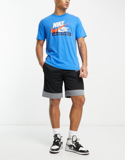 Nike Basketball – Niebieski T-shirt z logo, 4 z 4