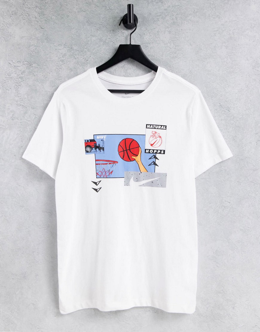 Nike Basketball photo print T-shirt in white