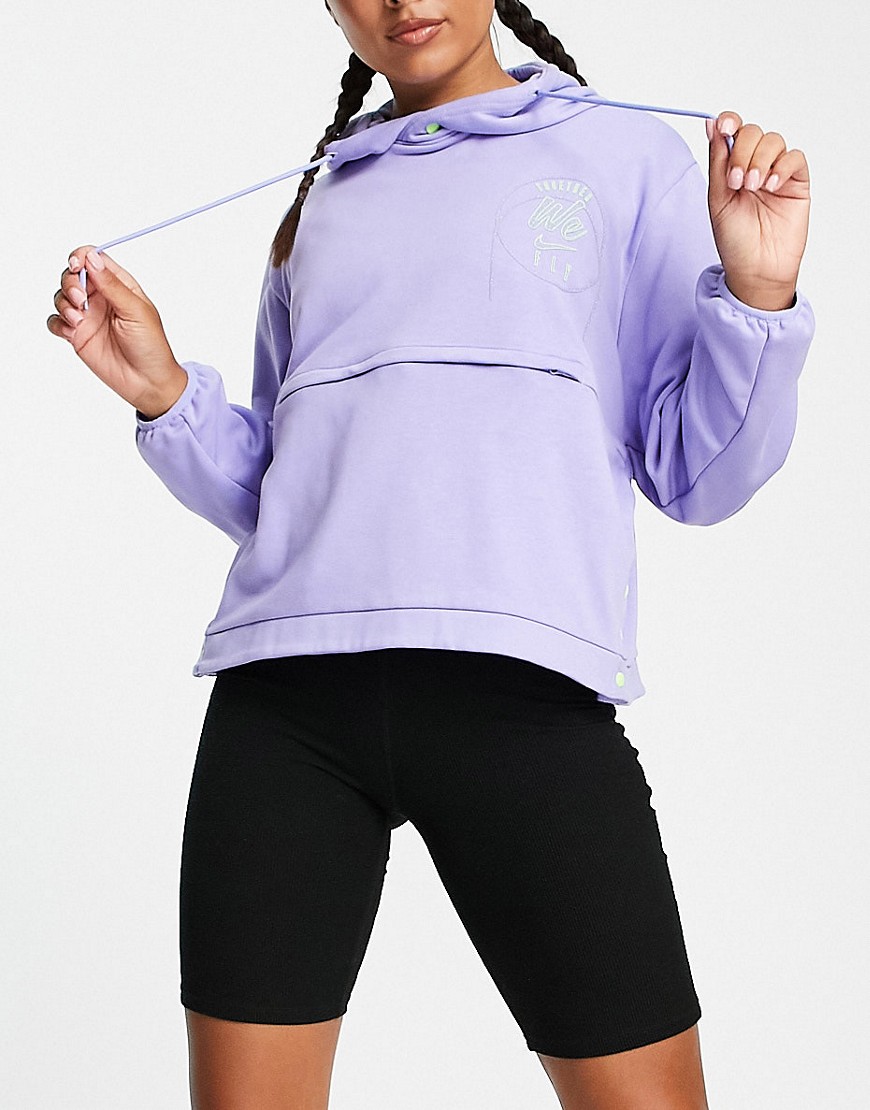 Nike Basketball Premium seasonal hoodie in lilac-Purple
