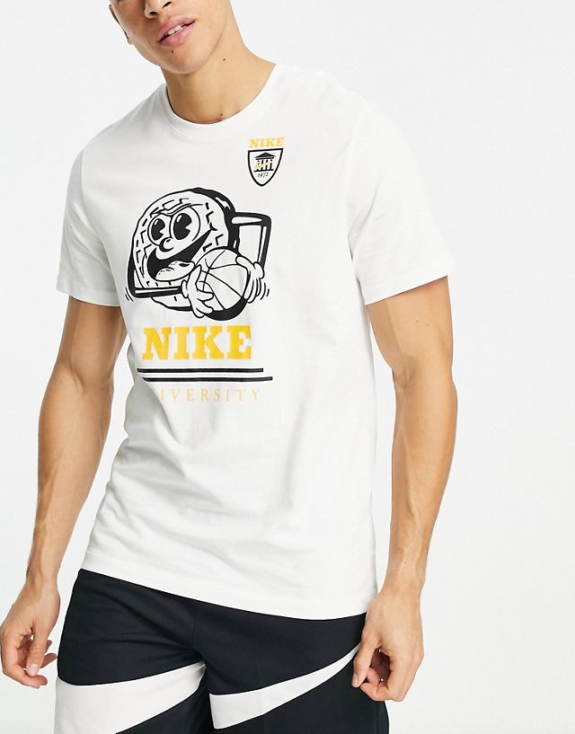 Nike Basketball printed T-shirt in white