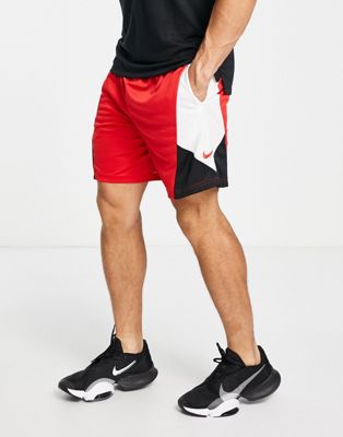 Nike Basketball Rival Dri-FIT 8 inch shorts in red