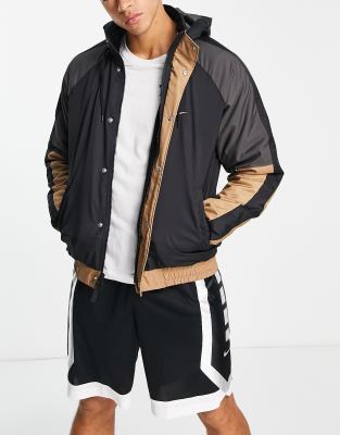 Nike Basketball Nike Basketball Seasonal Exploration DNA colourblock jacket in black