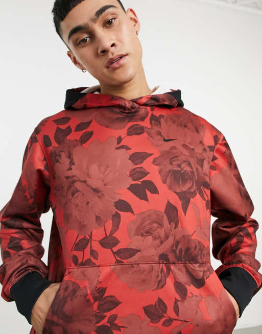 Floral print outlet hoodie