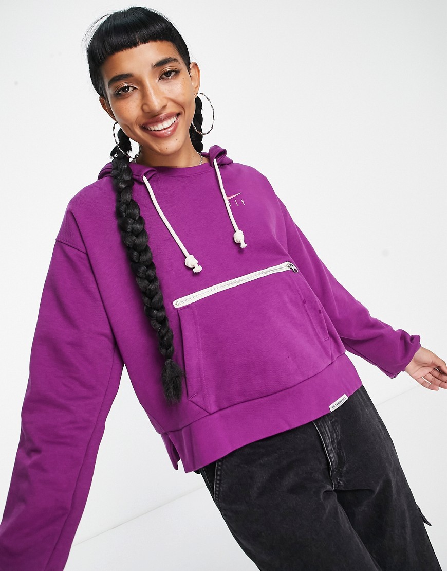 Nike Basketball Standard Issue Dri-FIT hoodie in purple