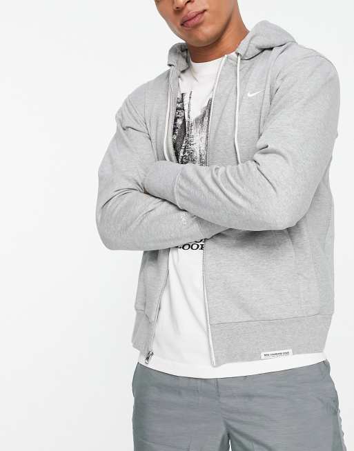 Nike Basketball Standard Issue Dri-FIT zip through hoodie in grey | ASOS