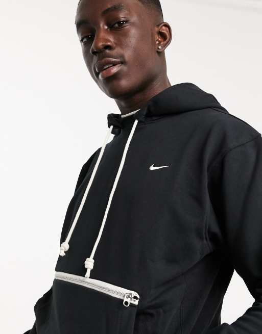 Nike Basketball - Standard Issue - Felpa con cappuccio nera