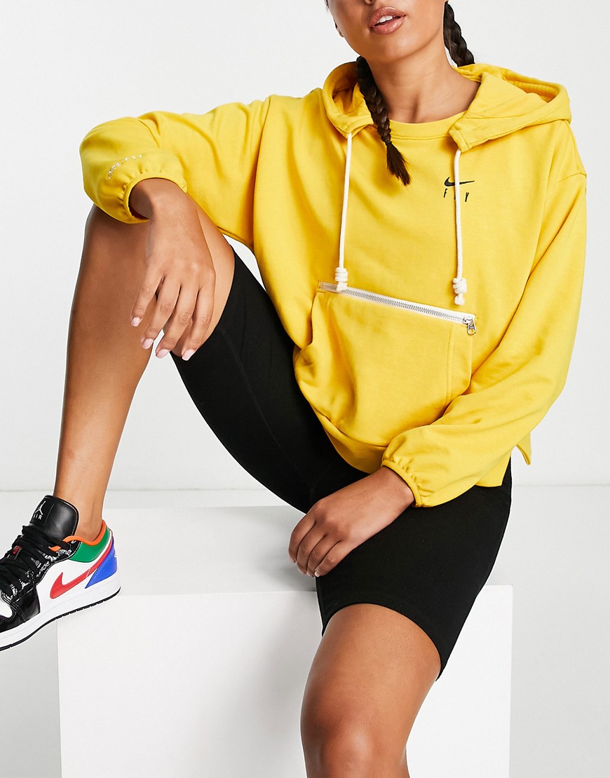 Nike Basketball Standard Issue hoodie in yellow