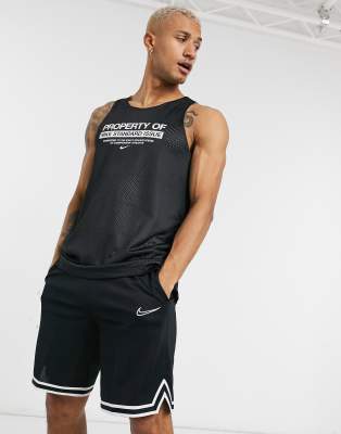 Nike Basketball standard issue reversible tank top in black | ASOS