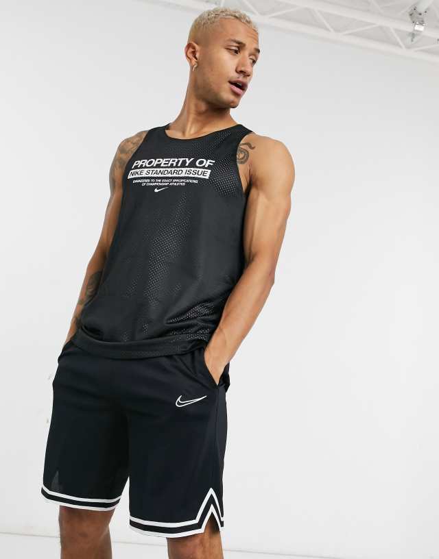 Nike Basketball standard issue reversible tank top in black