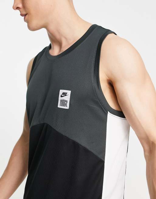 Nike basketball vest outlet black