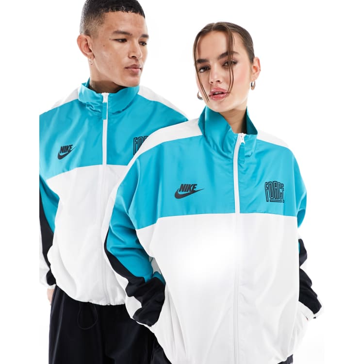 Green blue and sales white nike windbreaker