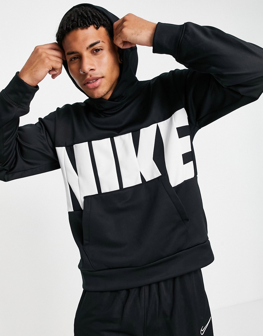 Nike Basketball Starting Five Logo Hoodie In Black