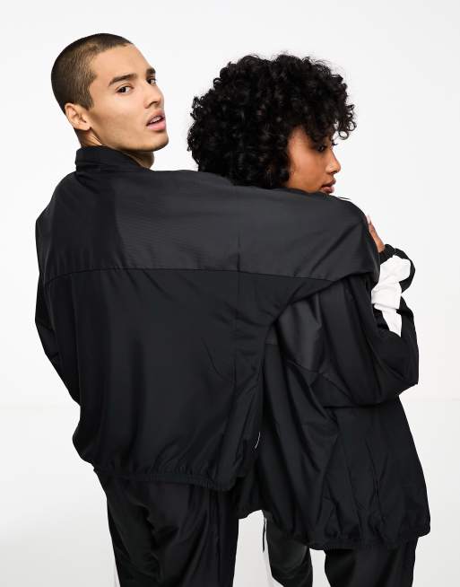 Nike Basketball Starting Five woven jacket in black and white | ASOS