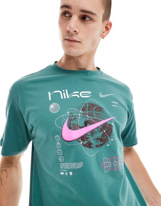 Olive green nike tee best sale