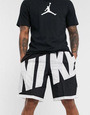 nike throwback shorts black