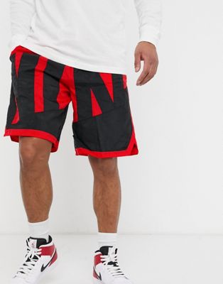 Nike Basketball throwback shorts in red 