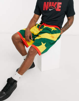 Nike Basketball Throwback shorts in yellow | ASOS