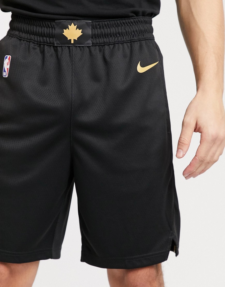 Nike Basketball – Toronto Raptors NBA – Svarta shorts