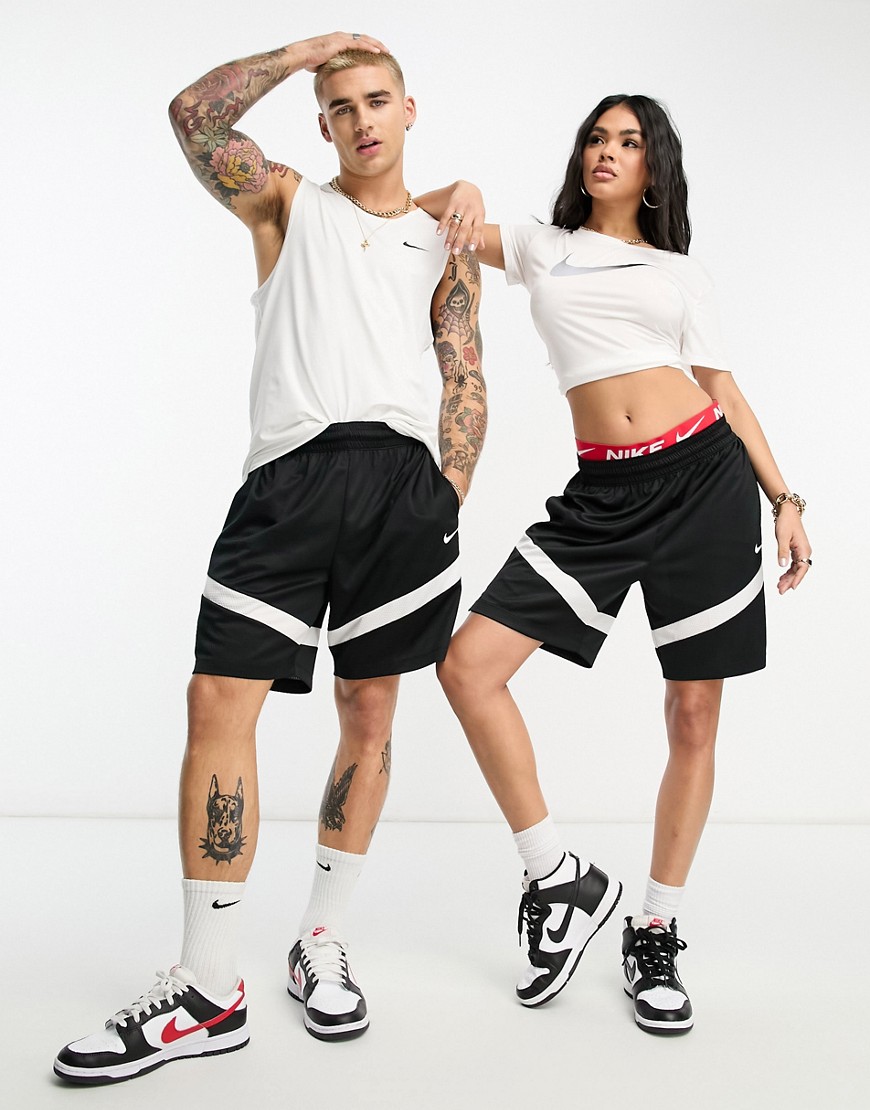 Nike Basketball Unisex Icon+ 8-inch shorts in black