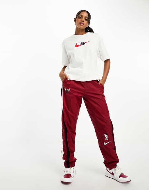 Nike Basketball USA Swoosh T-shirt in white | ASOS