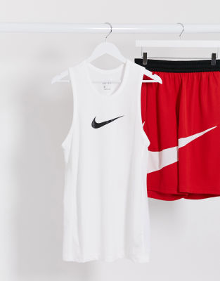 white nike vest