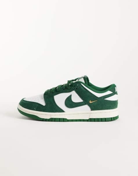 Nike baskets Dunk vert foncé et blanc - view 1