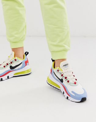 nike air max 270 react offset pastel trainers