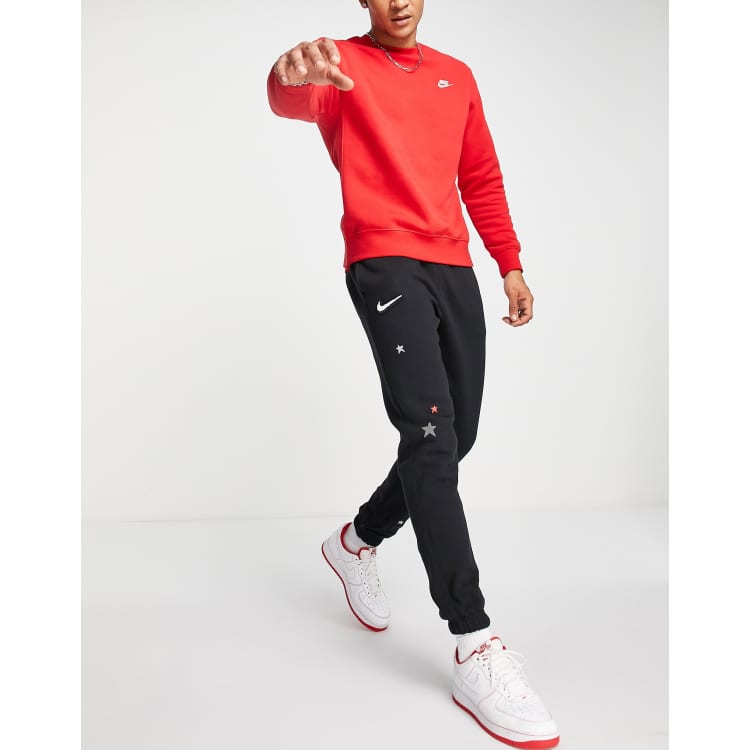 Black and red online nike sweats