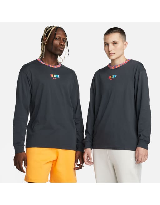 Nike Be True unisex graphic sweatshirt in black