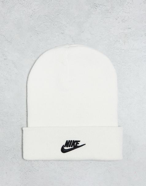 Logo Jacquard Short Beanie In White