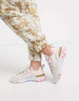 Nike Beige React Element 55 Sneakers 