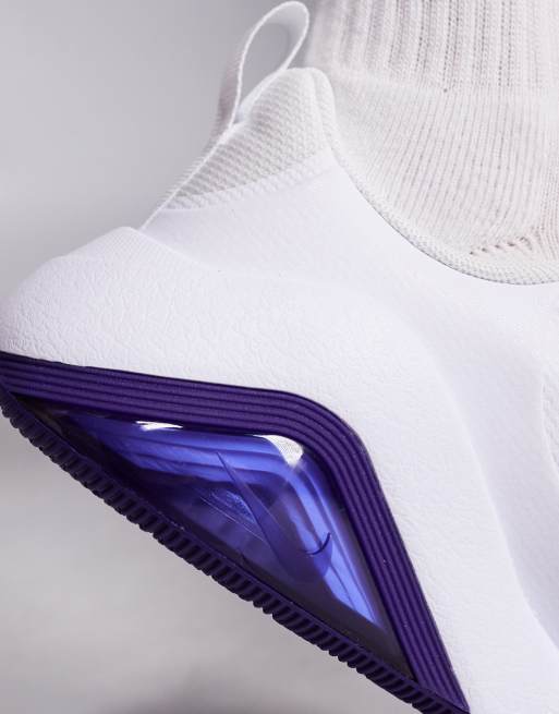 Nike Bella 7 sneakers in white & purple, 4 of 5