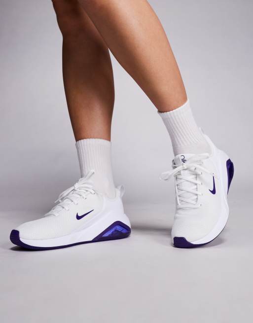 Nike Bella 7 sneakers in white & purple, 5 of 5