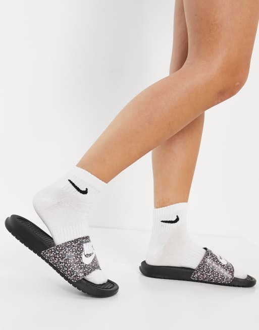 Nike Benassi Claquettes Noir