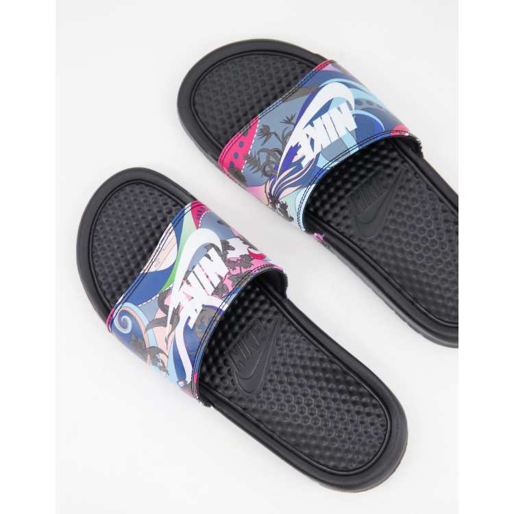 Claquette nike benassi on sale noir