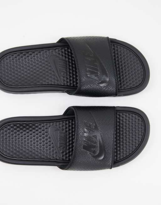 Claquette nike benassi noir hot sale