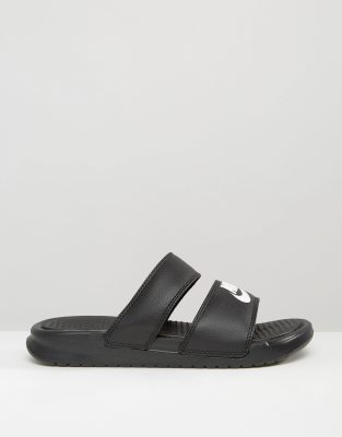 nike benassi duo flat sandals