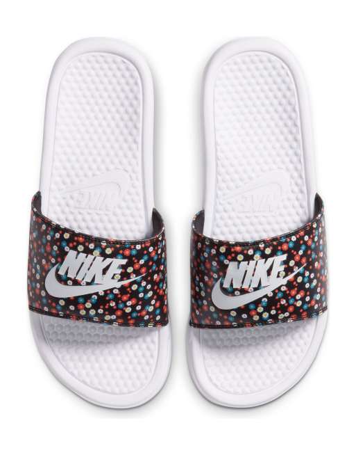 Nike floral outlet benassi slides