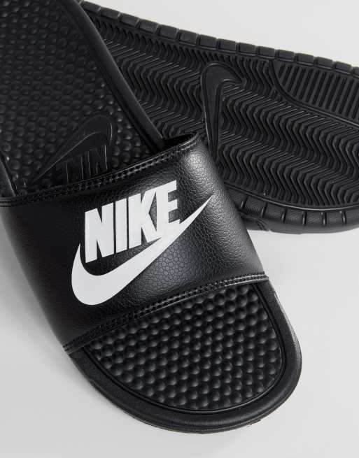 Nike discount black sliders