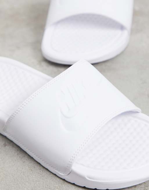 Nike Benassi JDI in white ASOS